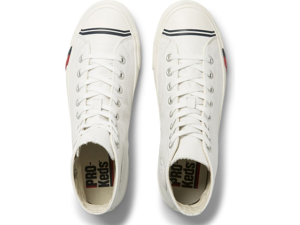 Keds Royal Hi Lær Snøresko Dame Hvite | NO-97368