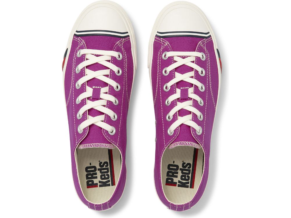 Keds Royal Lo Canvas Joggesko Herre Fuschia | NO-77410