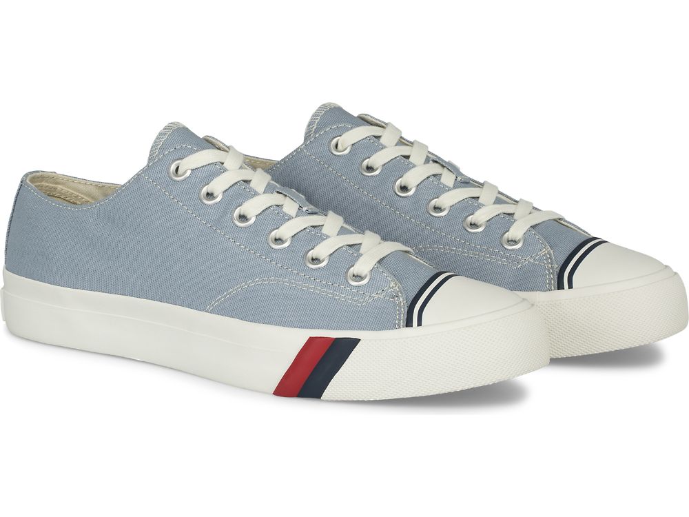 Keds Royal Lo Canvas Joggesko Herre Lyse Blå | NO-09115