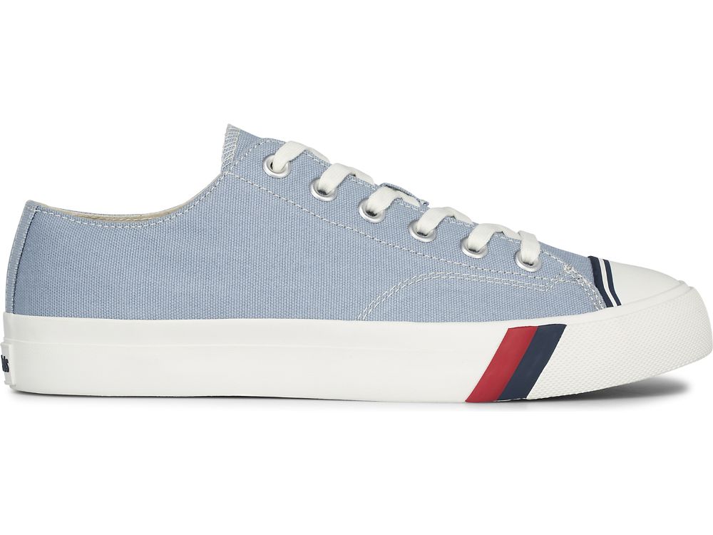 Keds Royal Lo Canvas Joggesko Herre Lyse Blå | NO-09115