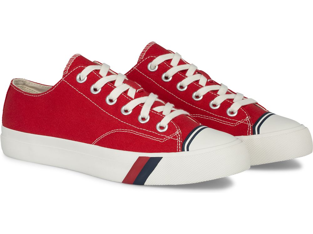 Keds Royal Lo Canvas Snøresko Dame Rød | NO-05487