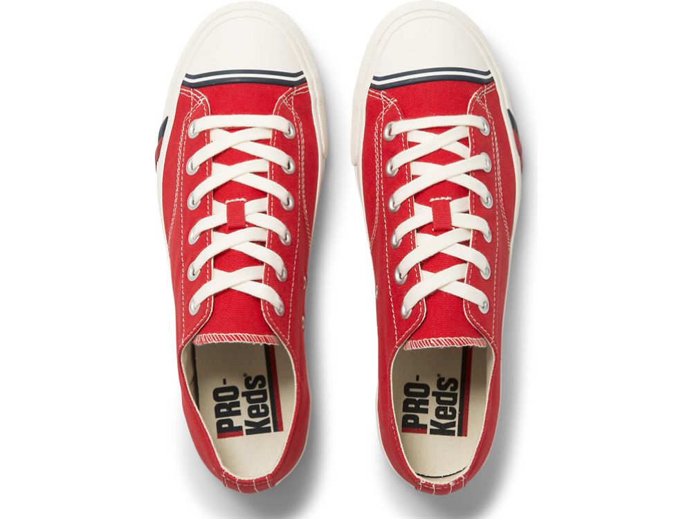 Keds Royal Lo Canvas Snøresko Dame Rød | NO-05487