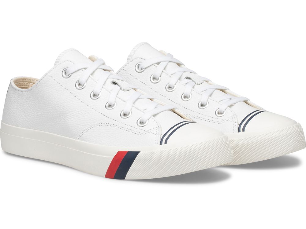 Keds Royal Lo Classic Lær Joggesko Herre Hvite | NO-23694