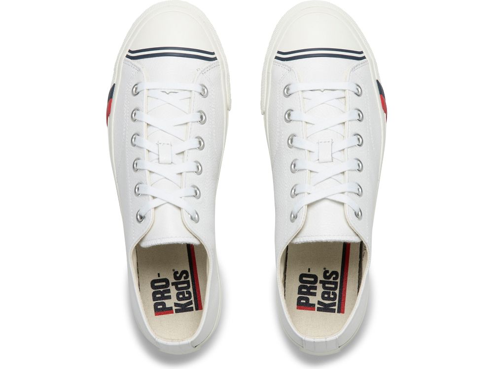 Keds Royal Lo Classic Lær Joggesko Herre Hvite | NO-23694