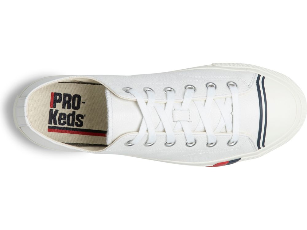 Keds Royal Lo Classic Lær Joggesko Herre Hvite | NO-23694