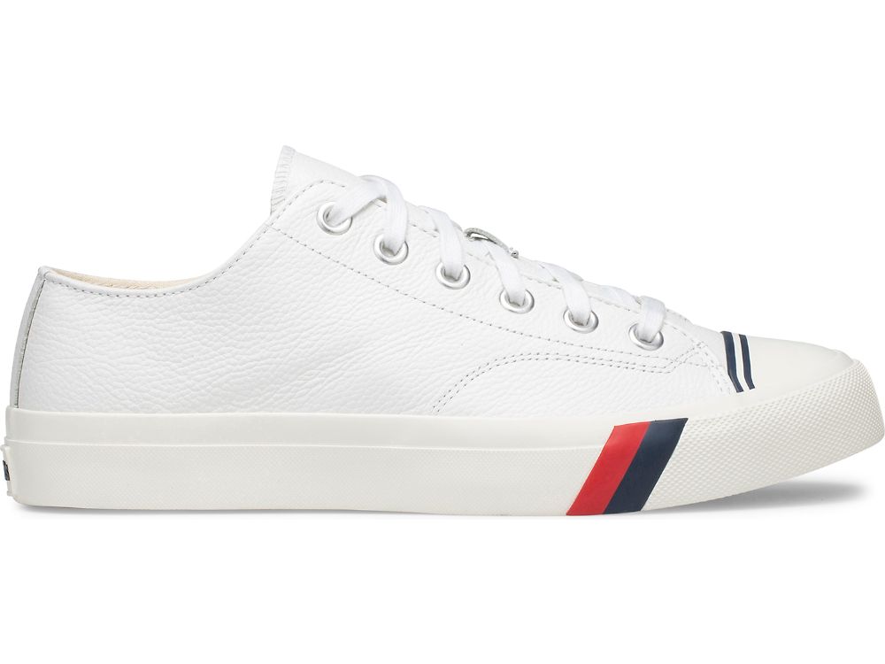 Keds Royal Lo Classic Lær Lær Sneakers Dame Hvite | NO-98891