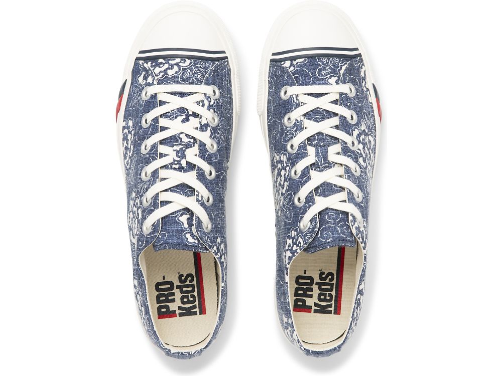 Keds Royal Lo Floral Print Joggesko Herre Marineblå | NO-17370