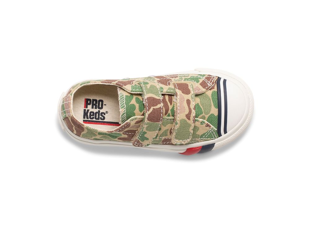 Keds Royal Lo HL Joggesko Gutt Camouflage Olivengrønne | NO-31819