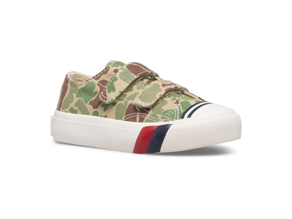 Keds Royal Lo HL Joggesko Gutt Camouflage Olivengrønne | NO-31819