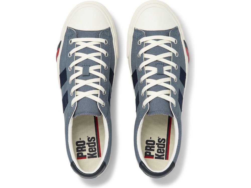 Keds Royal Lo Plus Canvas Joggesko Herre Blå | NO-06533