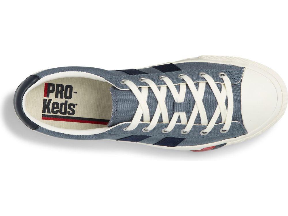 Keds Royal Lo Plus Canvas Joggesko Herre Blå | NO-06533