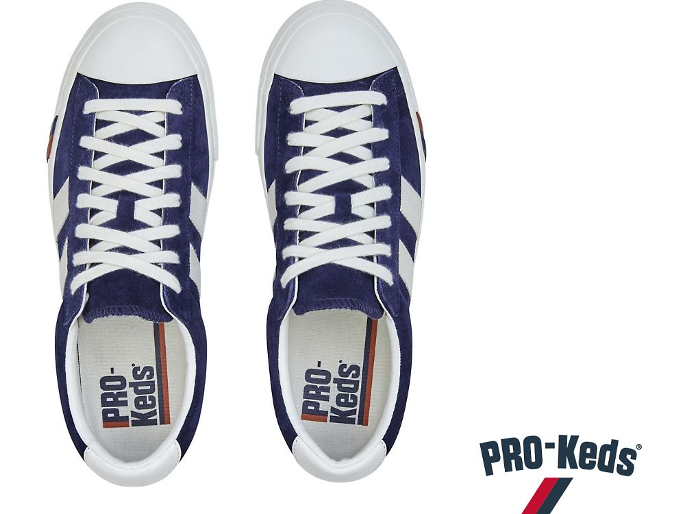 Keds Royal Plus Semsket Skinn Joggesko Herre Marineblå | NO-78946