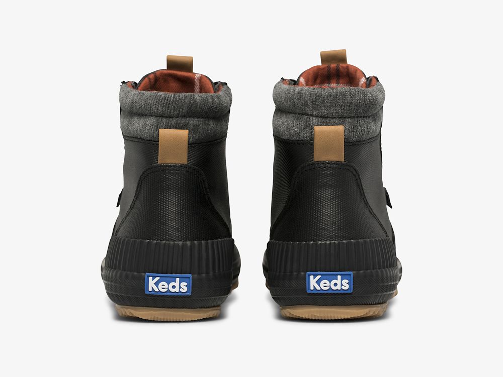 Keds Scout Boot III Vann Resistant Canvas w/ Thinsulate™ Snøresko Dame Svarte | NO-57301