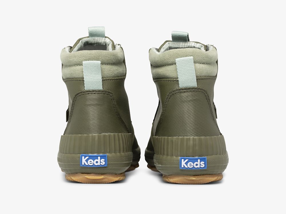 Keds Scout Boot III Vann Resistant Twill Støvler Dame Olivengrønne | NO-28021