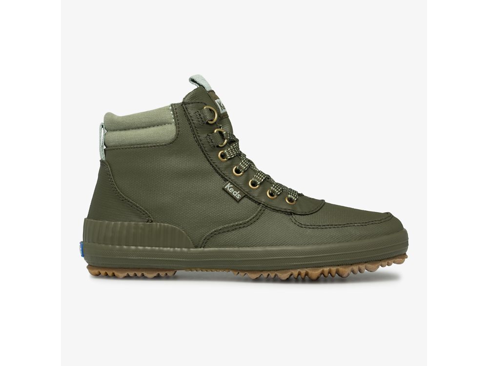 Keds Scout Boot III Vann Resistant Twill Støvler Dame Olivengrønne | NO-28021