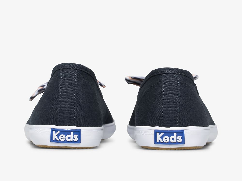 Keds Seaside Canvas SlipOnSneakers Dame Marineblå Multicolor | NO-65670