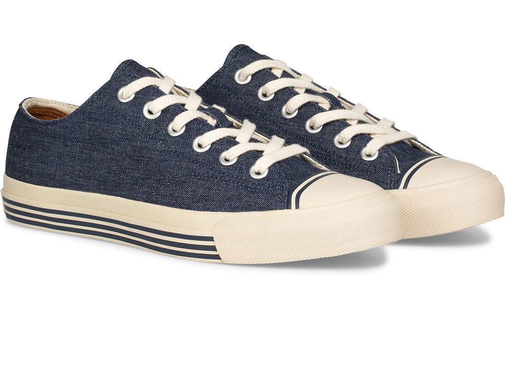 Keds Super Recycled Denim Joggesko Herre Indigo | NO-32693