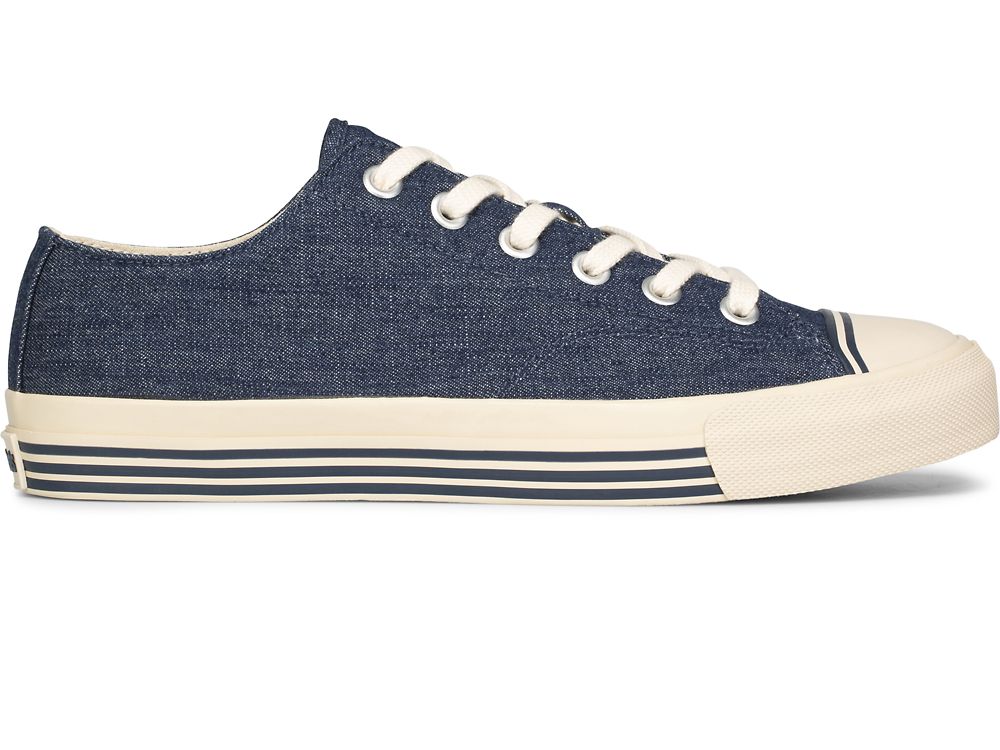 Keds Super Recycled Denim Joggesko Herre Indigo | NO-32693