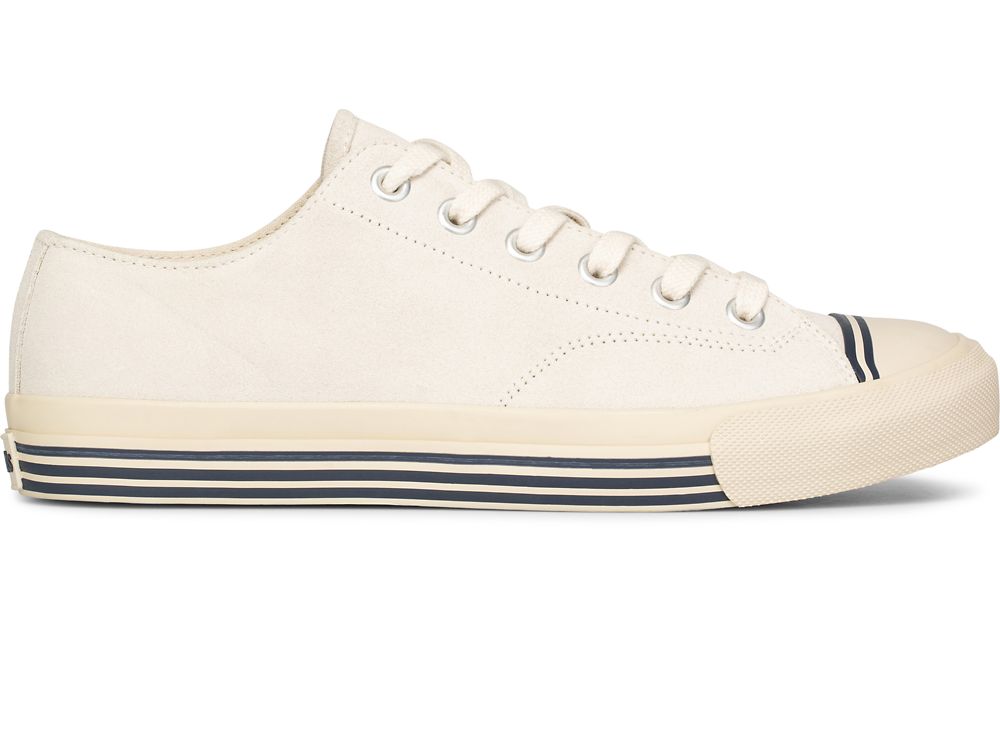 Keds Super Semsket Skinn Joggesko Herre Pisket Krem | NO-43975