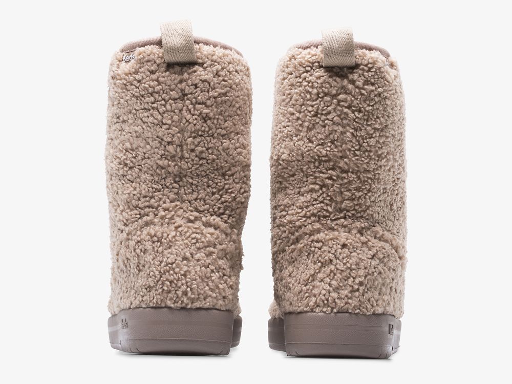 Keds Tally Boot Faux Shearling Snøresko Dame Brune | NO-59301