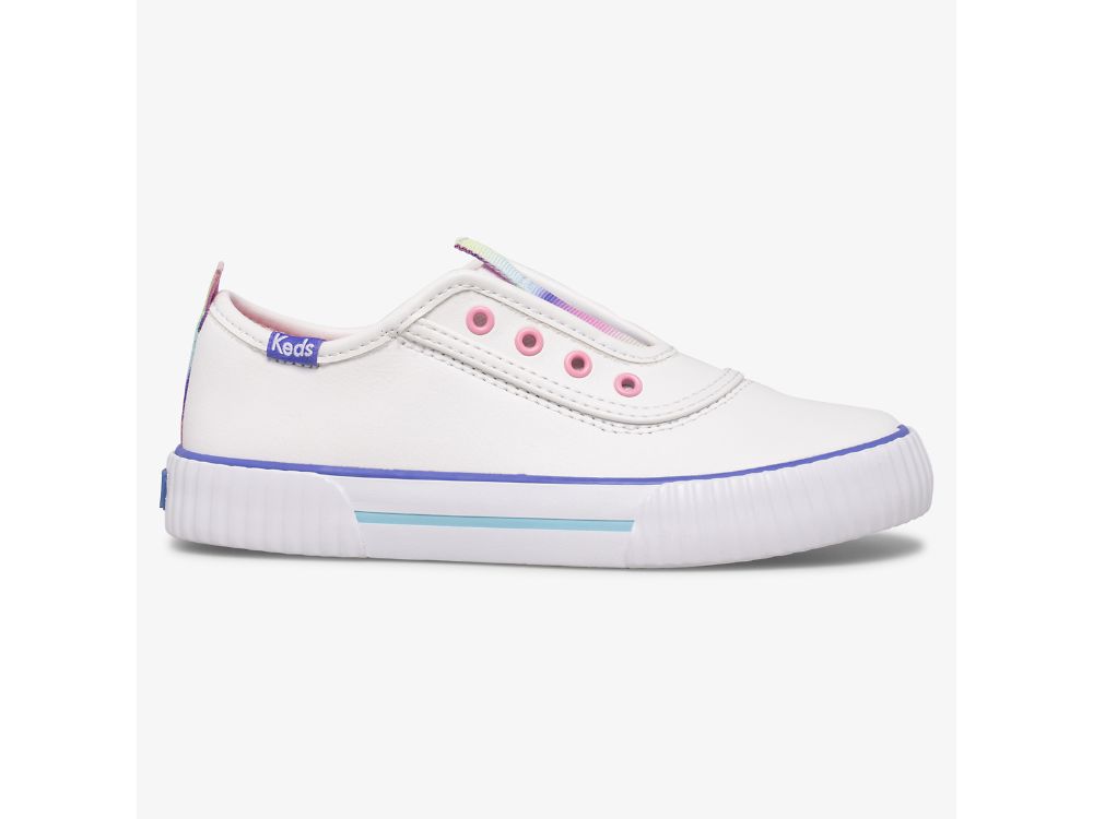 Keds Topkick Slip On Washable Lær SlipOnSneakers Jente Hvite | NO-83725