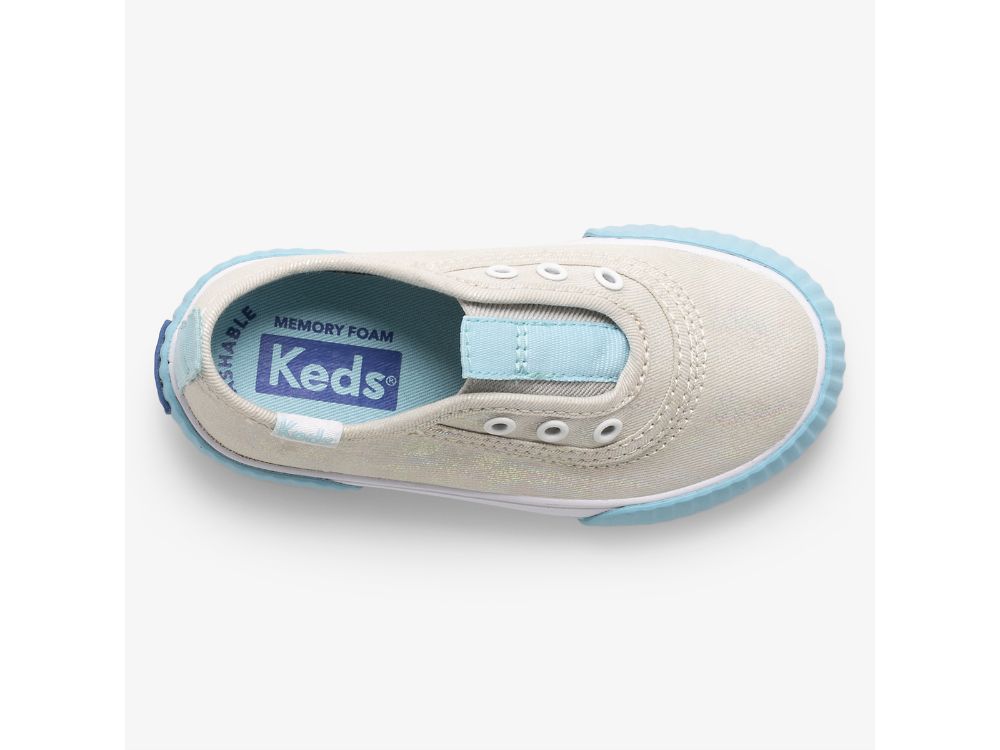 Keds Topkick Washable Slip On Jr SlipOnSneakers Jente Grå Multicolor | NO-31233