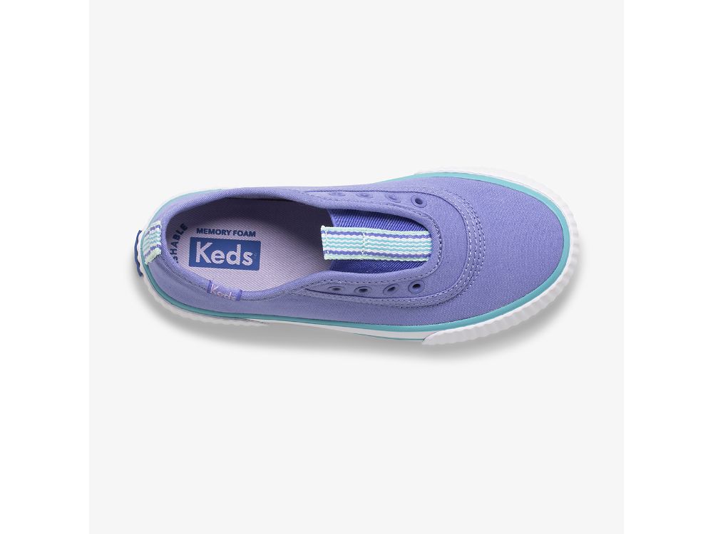 Keds Topkick Washable Slip-On SlipOnSneakers Jente Lilla Turkis | NO-50743