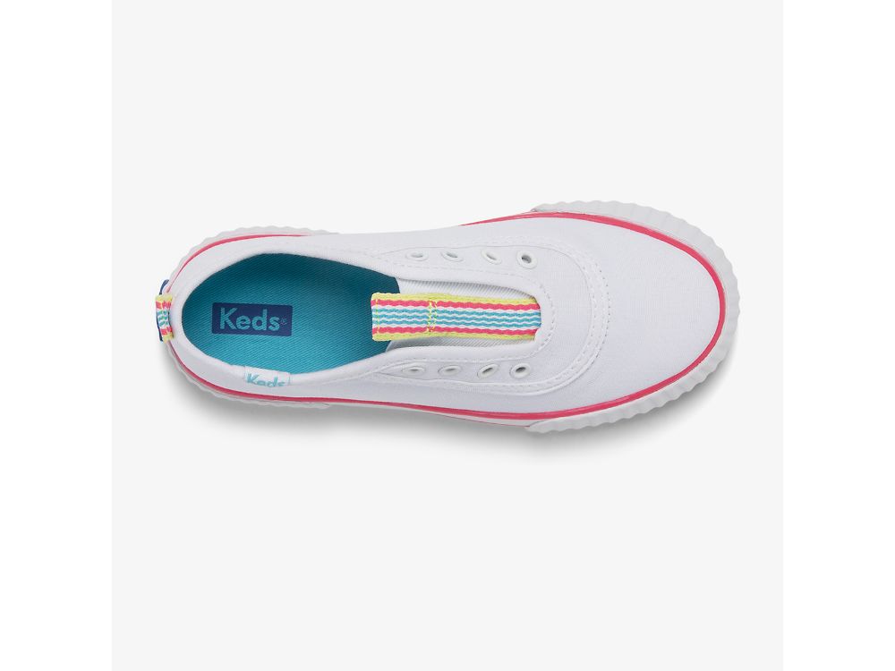 Keds Topkick Washable Slip-On SlipOnSneakers Jente Hvite | NO-94391