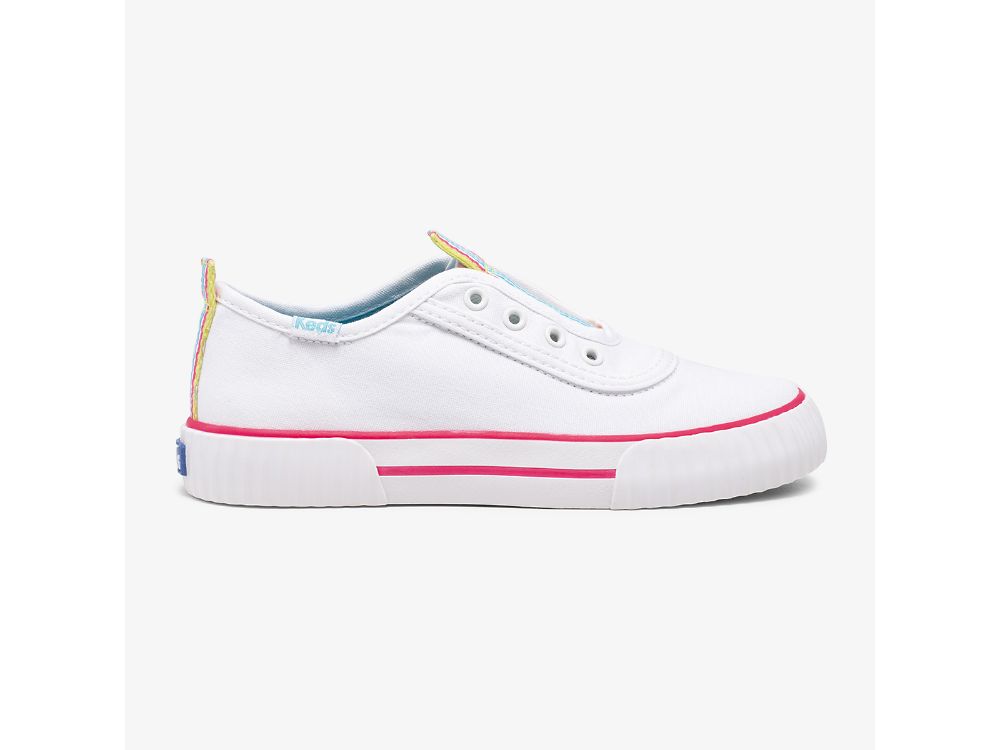 Keds Topkick Washable Slip-On SlipOnSneakers Jente Hvite | NO-94391