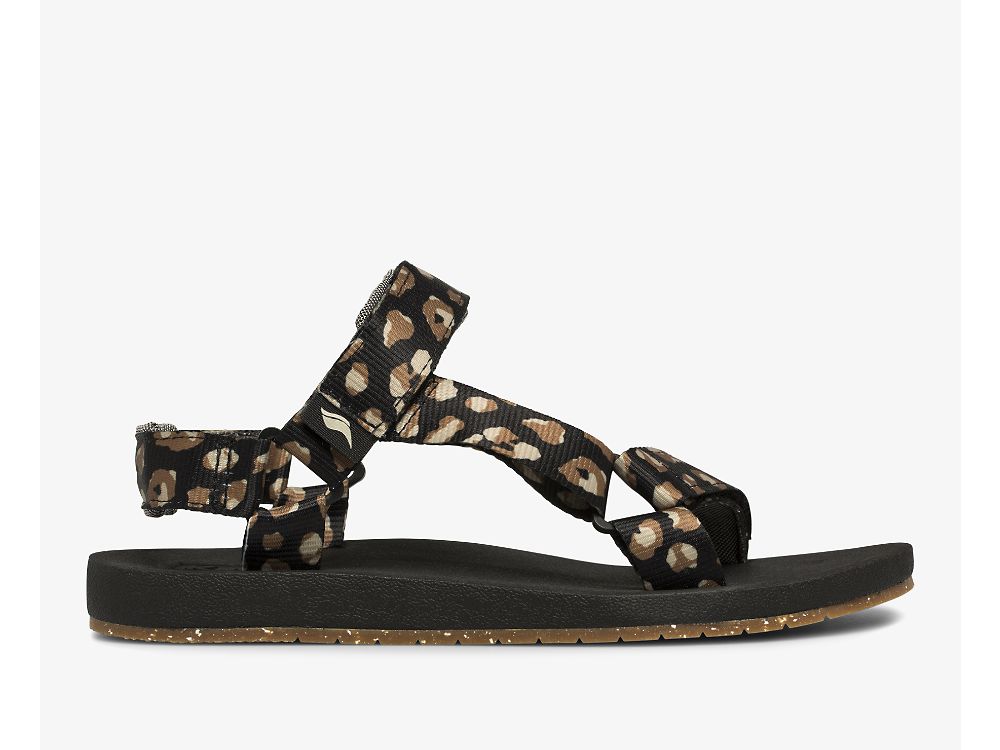 Keds Trio Eco Sandal with Tencel™ Sandaler Dame Leopard | NO-92783