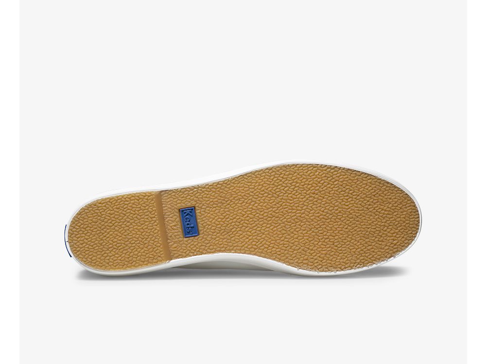 Keds Triple Kick Lær Tennis Sko Dame Hvite | NO-05323