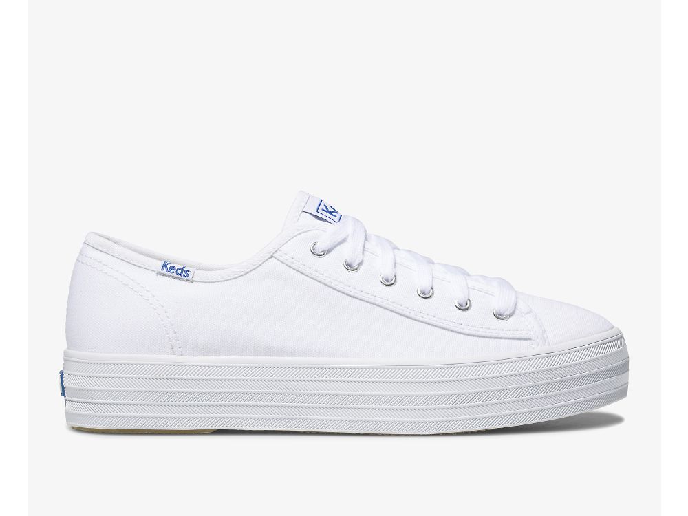 Keds Triple Kick Tennis Sko Dame Hvite | NO-94750