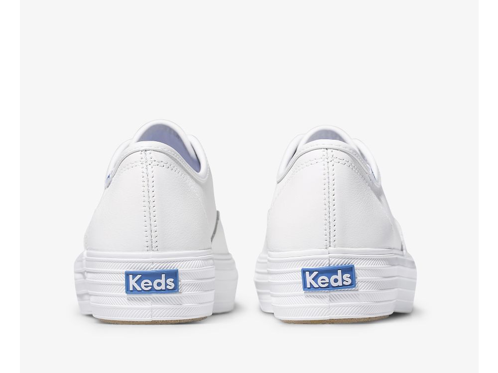 Keds Triple Platform Sneakers Dame Hvite | NO-22138