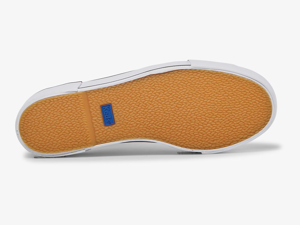 Keds Triple Up Lær Bumper Foxin Lær Sneakers Dame Hvite | NO-35881